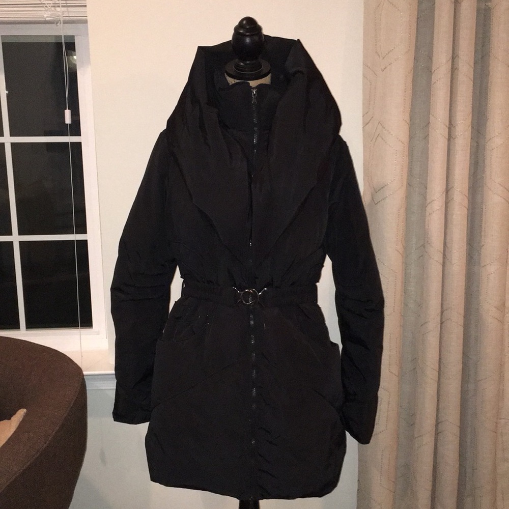 Black Down and Feather Jacket